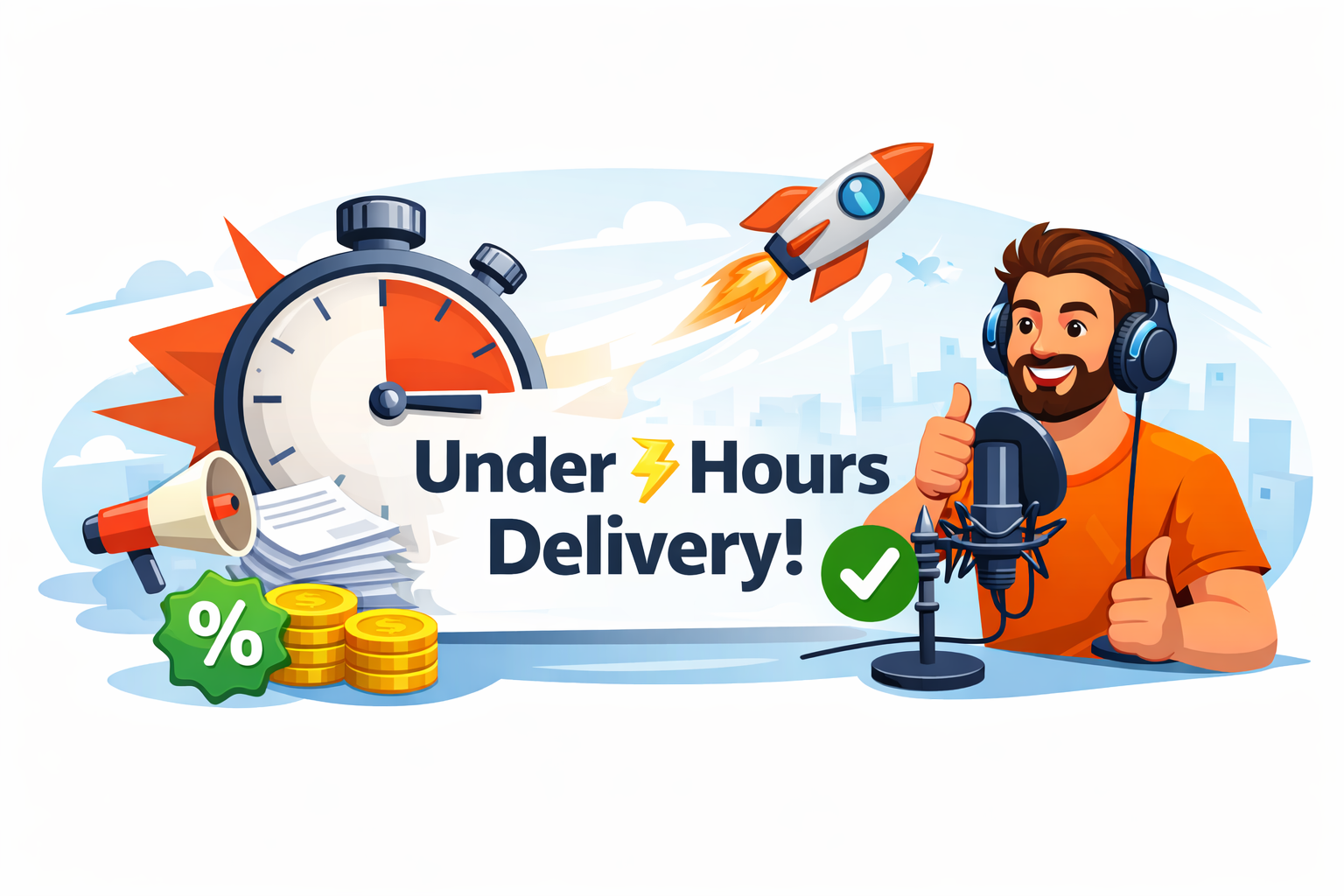 Instant Voiceover Order | Under 3 Hours Delivery | VOICES BANK